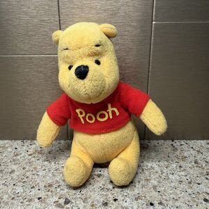 Disney Applause Winnie the Pooh Plush Toy Red Shirt 4.5 Inches